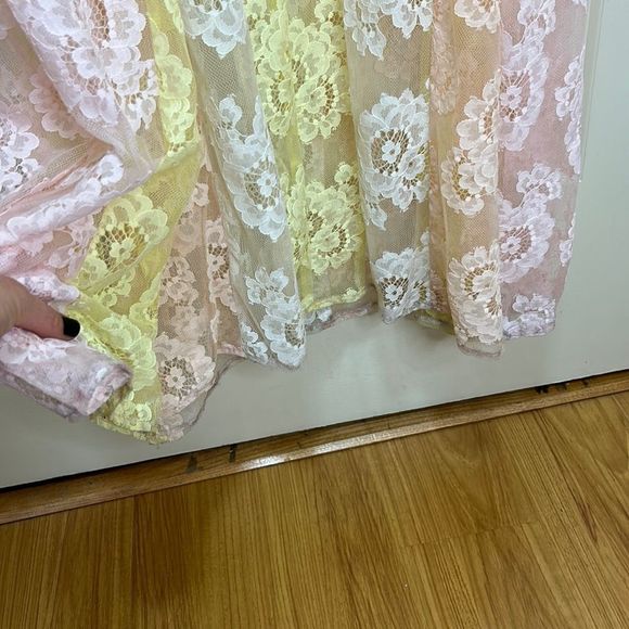 For Love & Lemons - “Blossom” Lace Maxi Dress - NWT, SZ S, Multi Color - Picture 13 of 16